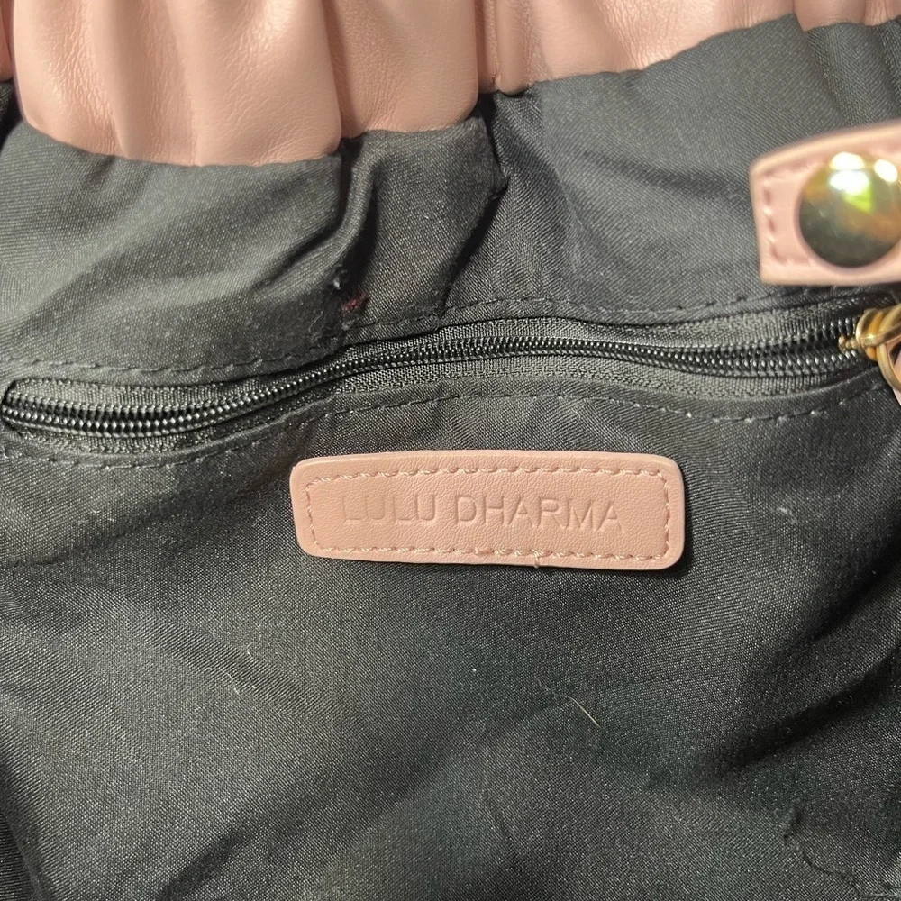 Lulu Dharma Gathered Tote pink